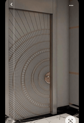 Trueliving Luxury Wooden-Single- Main Door I Single Door (8 ft in height and 7 ft in width) (Thickness 1.5 Inch)