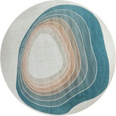 Trueliving Carpet Multicolor Round 9X9 Feet