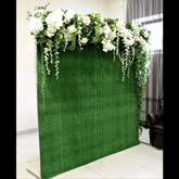 TrueLiving Artificial Grass Mat for Balcony | Green Lawn Floor Carpet for Outdoor and Indoor | Living Room and Garden Decorations Items | Waterproof Turf Mats for Terrace 20" x 20"