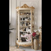 Trueliving Royals Wood Retail Store Perfume display Unit L30*W30*H90 CM