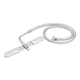 Truliving_Jet Spray 304-Grade Flat Nozzle with 2 Feet Tube Metal Silver