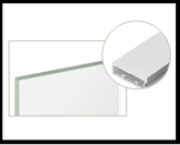 Trueliving_GLASS FRAME PASTING PROFILE 45 MM Silver