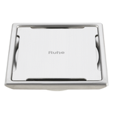 Trueliving_Diamond Square Silver 304-Grade Floor Drain (5 x 5 Inches)