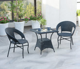 Valano 2 Seater Outdoor Set (Black)