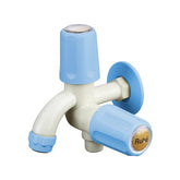 Truliving_Indigo Round Two Way Bib Tap PTMT Faucet (Double Handle)