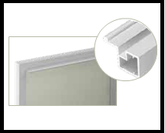 Trueliving_GLASS FRAME PROFILE WITH HANDLE 22 MM Silver