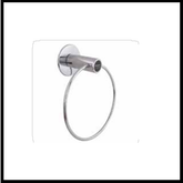 Trueliving_TOWEL RING ROUND_Metal Silver *7''4''7''