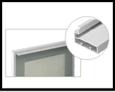 Trueliving_GLASS HANDLE PROFILE 45 MM (I-TYPE) Silver