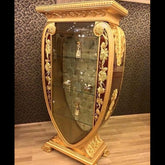 Trueliving Golden CUP Shape Crockery Cabinet 43.2D x 101.6W x 172.7H Centimeters