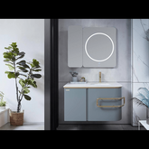 Trueliving Light Luxury Grey Vanity Wash Basin with Cabinet for Bathroom (Standard (Between 20-40 In Width, 30-40 In Height)