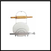 Trueliving_ROLLING PIN HOLDER Wired Silver *8'' 4'' 14''