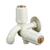 Truliving_Metro Two Way Bib Tap PTMT Faucet (Double Handle) White 15MM