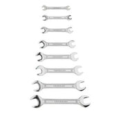 Truliving_Hand Tools & Hardware-Spanner & Spanner Set-Tools & Hardware-TAPARIA Double Open Ended Spanner Set DEP 08 | 6X7 to 20X22 Total of 8 Pcs