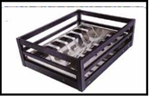 Trueliving_MATTEE BLACK THALI BASKET - 8” *15" 380 MM/450M Cabinet