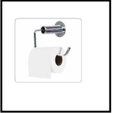 Trueliving_TOILET PAPER HOLDER_Metal Silver *8''4''4''