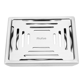 Trueliving_Opal Silver Square 304-Grade Floor Drain (5 x 5 Inches)