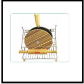 Trueliving_ROLLING PIN STAND Wired Silver *10'' 8'' 12''