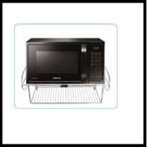 Trueliving_MICROWAVE STAND (FOLDING) Wired Silver *22'' 16'' 15''