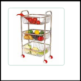 Trueliving_KITCHEN TROLLEY 3 TIER_Silver_Steel