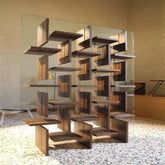 Trueliving Wooden Block Partition of Room 80" Width: Height: 72"
