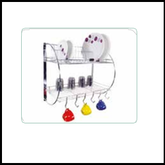 Trueliving_KITCHEN ORGANISER Wired Silver *22'' 13'' 21''