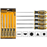 Truliving_Hand Tools & Hardware-Steel Files-Tools & Hardware-INGCO 5pcs steel file set HKTFS0508 | 8?/200mm