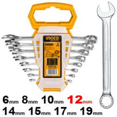 Truliving_Automotive Accessories-Hand Tools & Hardware-Spanner & Spanner Set-INGCO Double Open End Spanner Set HKSPA2088 | 8pcs | 6x7mm to 20x22mm