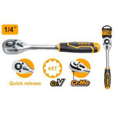 Truliving_Automotive Accessories-Hand Tools & Hardware-Tools & Hardware-INGCO 1/4?-Ratchet Wrench HRTH0814 | 158 mm