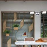 Trueliving Royal Simple Metal Partition of Room 80" Width: Height: 72"