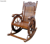 Xavier Hand Carved Wooden Rocking Chair