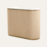 Trueliving Brown Smalln Luxury Reception Table 30D x 100W x 155H Centimeters