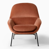 Trueliving_Fillmore Mid-Century Chair_Burnt umber_H 37 X L 34.6 X D 37.6