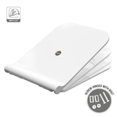 Trueliving_Exclusive Square Toilet Seat Cover (White) (Soft Close) width 35 cm, length 40-41 cm. width 36 cm, length 41-48 cm.