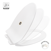 Trueliving_Exclusive Oval Toilet Seat Cover (Soft Close) width 35 cm, length 40-41 cm. width 36 cm, length 41-48 cm.