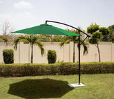 Waterproof Side Pole Garden Umbrella with Stand (Green)