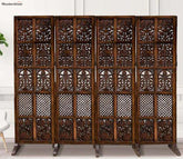 Ilana 4 Panel Carved Wooden Partition