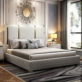Trueliving fancy Light masterbed Laminated Finish & PU Finish 6Ft *6Ft *1Ft.