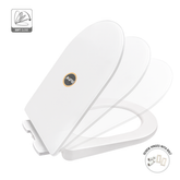 Trueliving_Elite Round Toilet Seat Cover (Soft Close) width 35 cm, length 40-41 cm. width 36 cm, length 41-48 cm.
