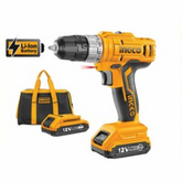 Trueliving_INGCO 12V Lithium-Ion Impact Drill, CDLI1222, Cordless Yellow