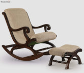 Jude Rocking Chair with Foot Rest and Cushion