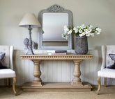 Traditional Carved Teak Wood Console Table