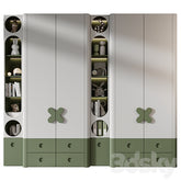 Trueliving 5 Door Walk-in White wardrobes Laminated Finish & PU Finish with Drawers 8Ft *2Ft *9Ft -2438.4MM X 609MM X 2743.2MM)