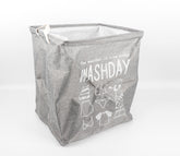 Washify Foldable Canvas Laundry Basket