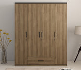 Kosmo Hover 4 Door Engineered Wood Wardrobe Without Mirror