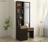 Amazon Engineered Wood Dressing Table in Natural Teak Finish