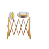 Trueliving_Expandable Barrier - Yellow/Black Total Length after Open ---- 2.45 mtr Closed Length ------- 300mm Height -------- 960mm Width ------- 380mm