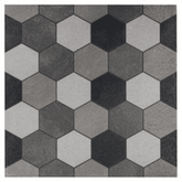 Trueliving_Somany Durastone Hexon Grey Textured 400 mm x 400 mm Vitrified Parking Tile_Price-62_Per Sq Ft.