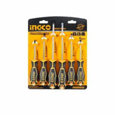 Truliving_Hand Tools & Hardware-Screwdriver & Screwdriver Set-Tools & Hardware-INGCO 6 Pcs Screwdriver Set HKSD0628 | Black And Yellow