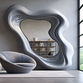 Trueliving New Modern Framed Decorative Wall Mount Mirror | 18" x 36"