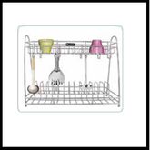 Trueliving_CUP & SAUCER STAND Wired Silver *9'' 16'' 16''